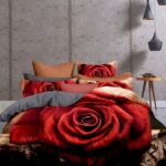 Nordsen Pościel 3D mikrofibra CZERWONA RÓŻA