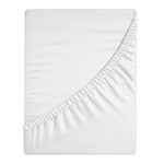 Nordsen Prześcieradło Jersey z gumką białe